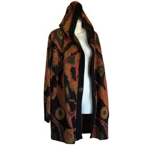 Stillman Studio heavy cardigan Sweater, Women's, L, Multicolor, EUC, Hoode